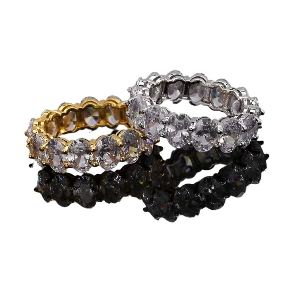 Sterling Silver Tennis Ring