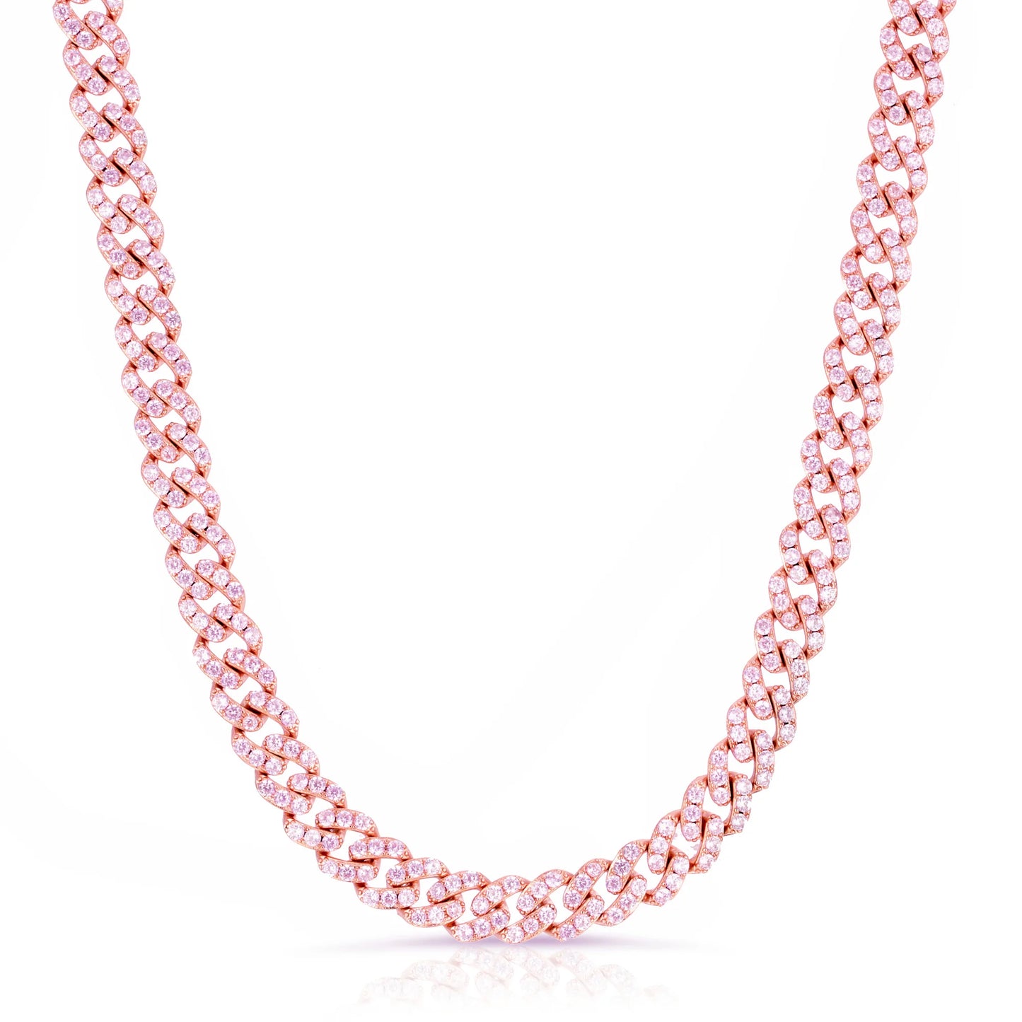 Pink Ice Cuban Necklace